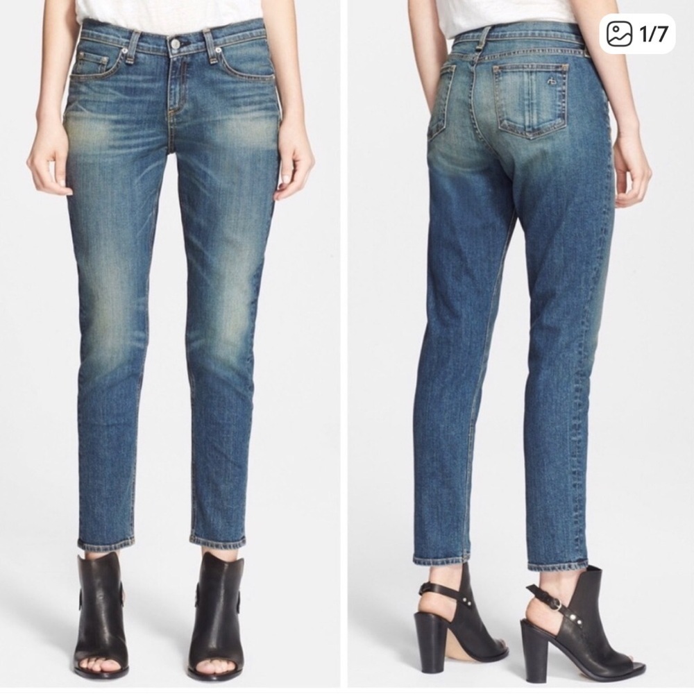 Rag & Bone Dash Jeans Size 29 Waist Chamberlain Medium Wash Blue Skinny